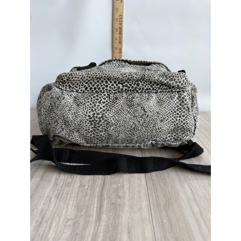 Volcom Volstone Mini Backpack Black White Snake Print Canvas Skater Bag Goth - Picture 6 of 10